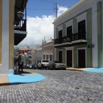 Calle San Sebastian looking down Calle Cruz